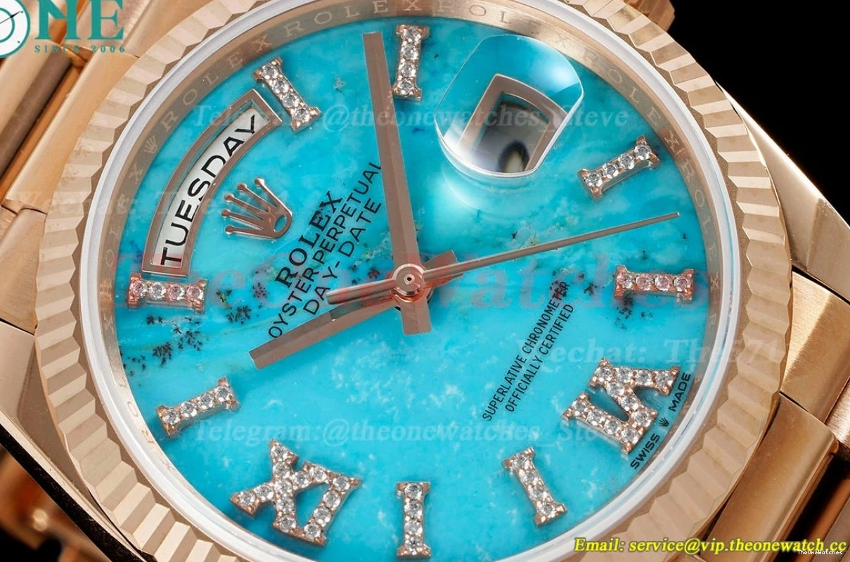 Turquoise DayDate RG RG Pres 36mm Dial RAF A2836 0313